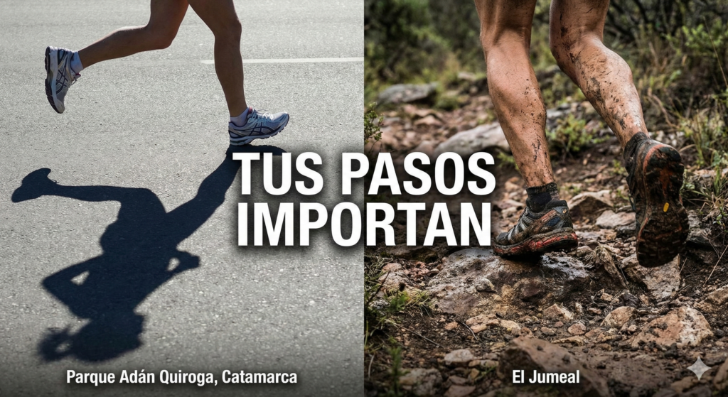 cadencia en el trail running