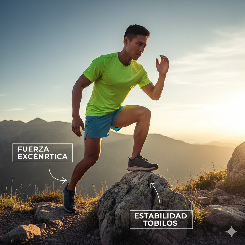 Fuerza para Trail Running: Rutinas, Excéntrica y Prevención Lesiones